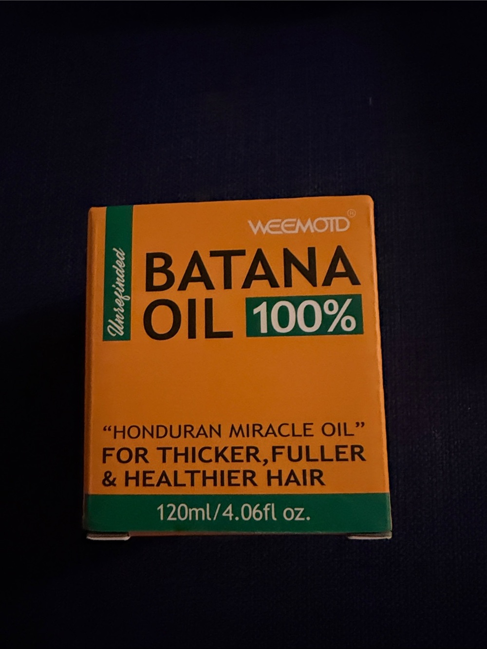 Amazon Batana Oil 100% - Orange and Green Packaging